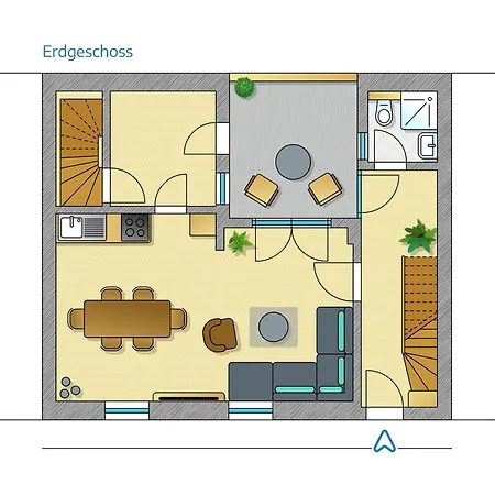 度假居 Gruppen Und Familienstadthaus 5-6 Betten, 4 Baeder, 2 Terrassen Und Balkon *